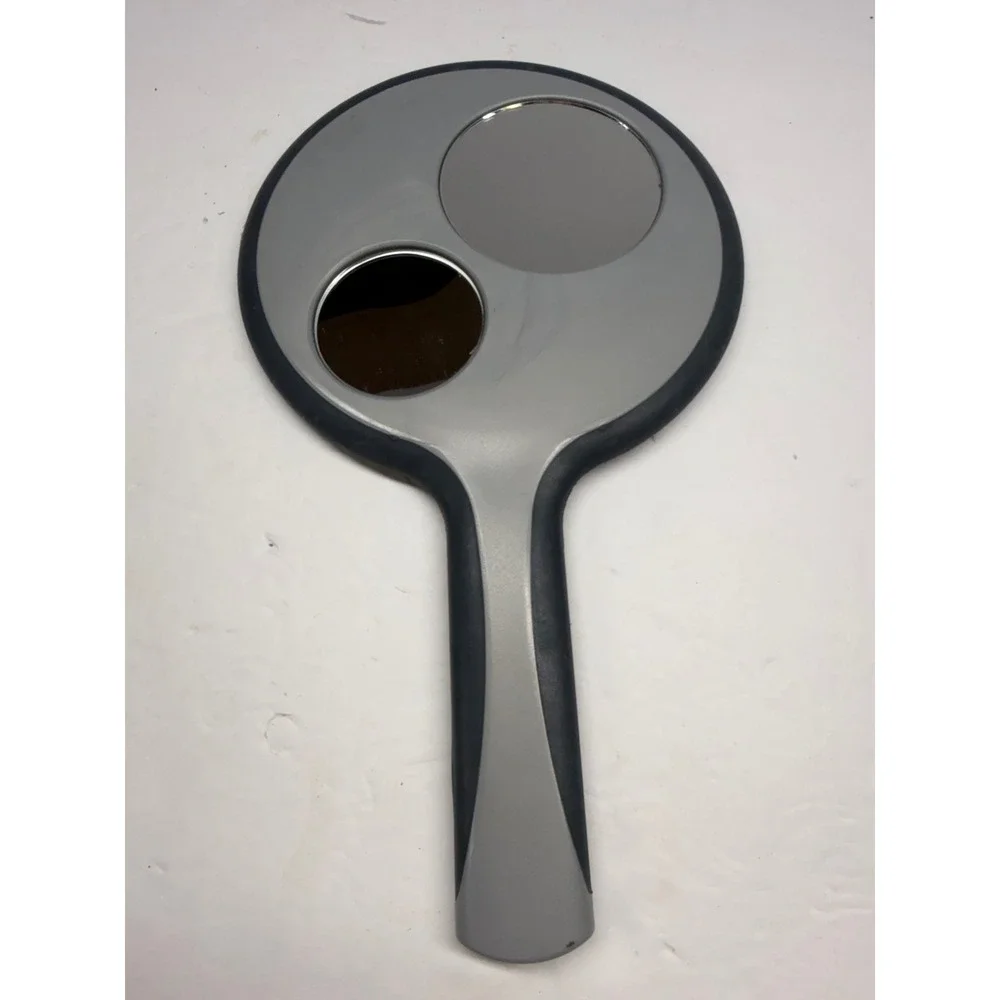 Goody Handheld Mirror Double Sided Two Tone Grey Black Hand Mirror Multi-View